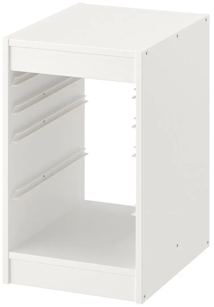 Etajera Ikea Trofast 3 containere 34x44x56 (Alb/Portocaliu-deschis)