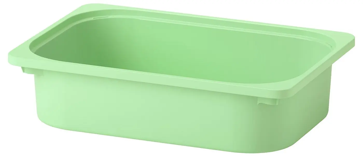 Etajera Ikea Trofast 3 containere 34x44x56 (Alb/Verde-deschis)