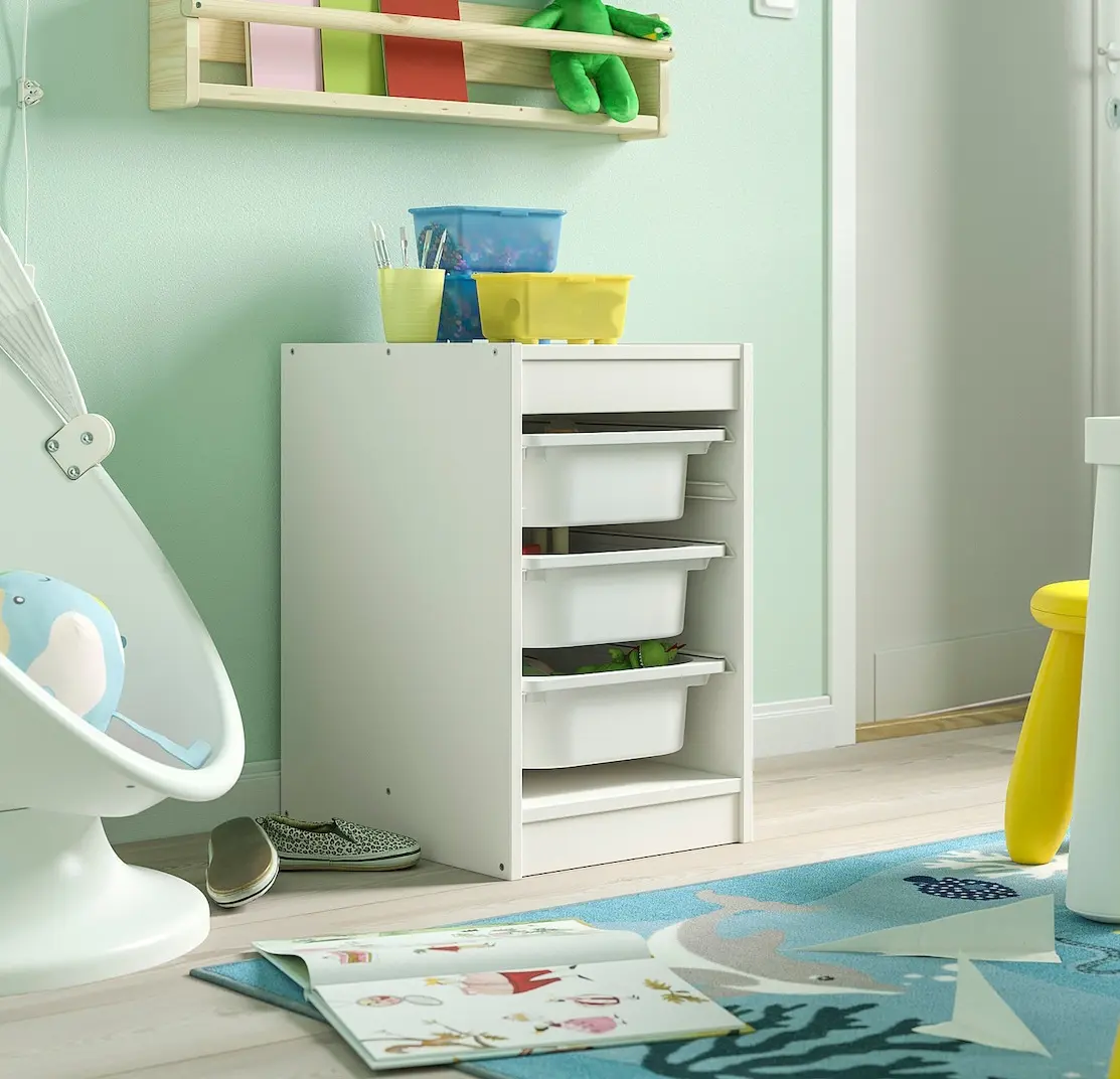 Etajera Ikea Trofast 3 cutii 34x44x56 (Alb)