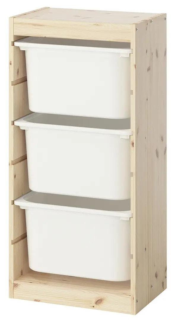 Etajera Ikea Trofast 3 cutii 44x30x91 (Pin/Alb)