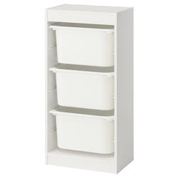 Etajera Ikea Trofast 3 cutii 46x30x94 (Alb) Thumb