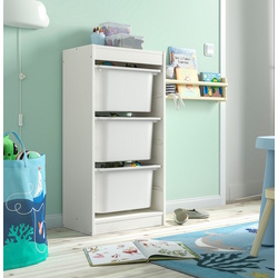 Стеллаж Ikea Trofast 3 контейнера 46x30x94 (Белый)