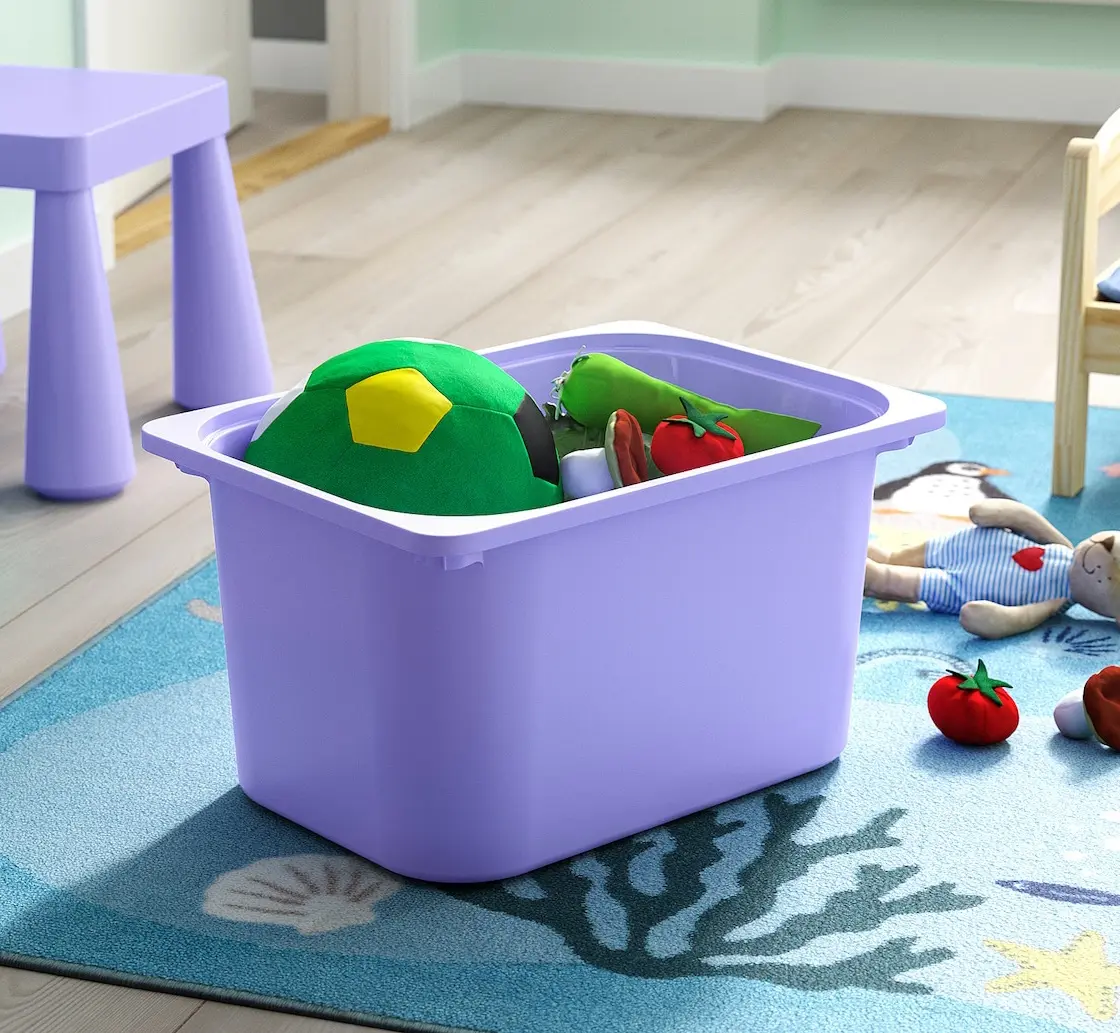 Etajera Ikea Trofast 3 cutii 46x30x94 (Alb/Lila)