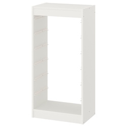 Стеллаж Ikea Trofast 3 контейнера 46x30x94 (Белый/Зеленый) Thumb