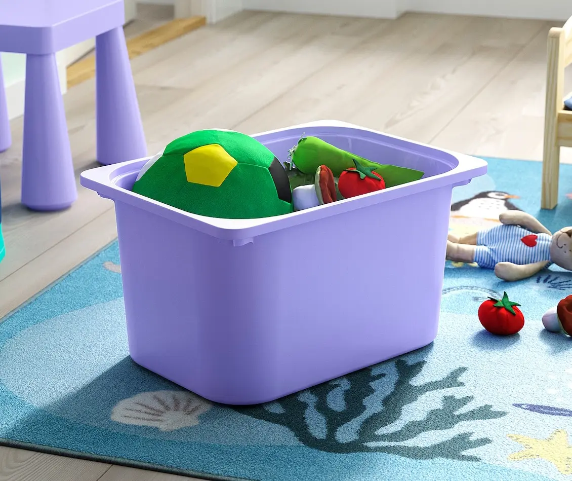 Etajera Ikea Trofast 4 cutii 46x30x94 (Alb/Lila)