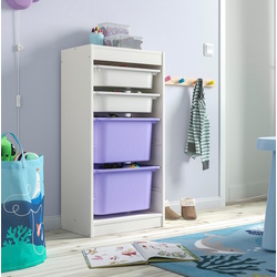 Etajera Ikea Trofast 4 cutii 46x30x94 (Alb/Lila)