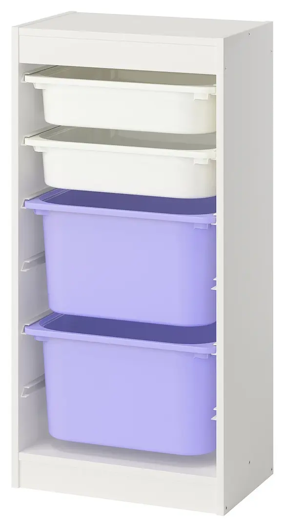 Etajera Ikea Trofast 4 cutii 46x30x94 (Alb/Lila)