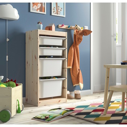 Etajera Ikea Trofast 4 cutii 44x30x91 (Pin/Alb)