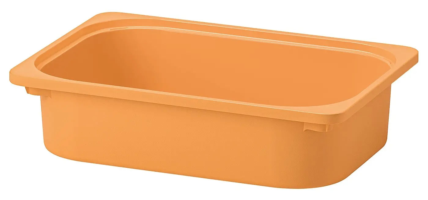 Etajera Ikea Trofast 4 cutii 44x30x91 (Pin/Portocaliu/Gri)