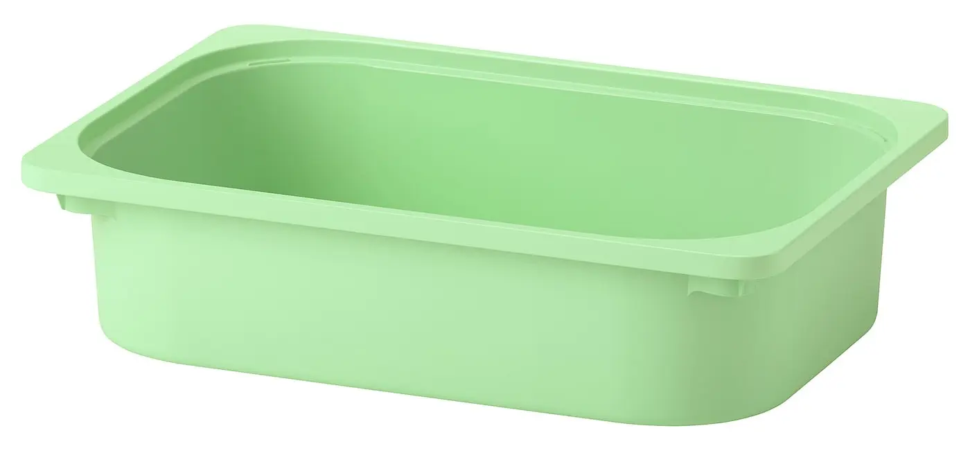 Etajera Ikea Trofast 4 cutii 44x30x91 (Pin/Verde deschis/Gri)