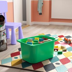 Etajera Ikea Trofast 4 cutii 44x30x91 (Pin/Verde/Alb) Thumb