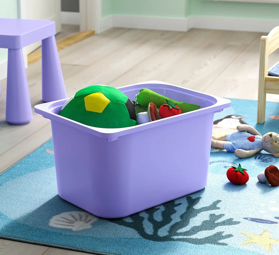 Etajera Ikea Trofast 4 cutii 46x30x94 (Alb/Multicolor)