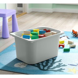 Стеллаж Ikea Trofast 4 контейнера 46x30x94 (Белый/Светло-зеленый/Серый) Thumb