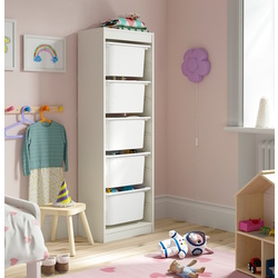 Стеллаж Ikea Trofast 5 контейнеров 46x30x145 (Белый)