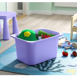 Etajera Ikea Trofast 5 cutii 46x30x145 (Alb/Lila) Thumb