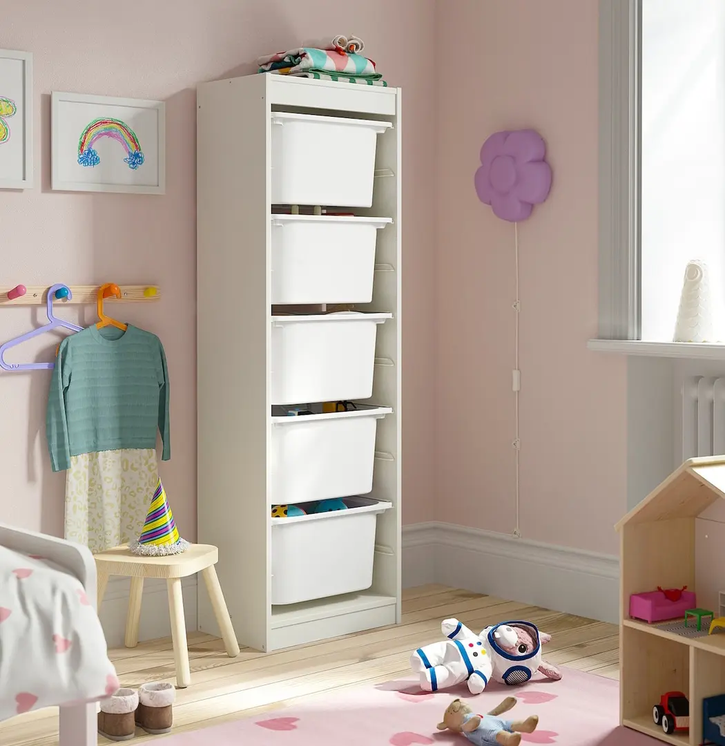 Etajera Ikea Trofast 5 cutii 46x30x145 (Alb)