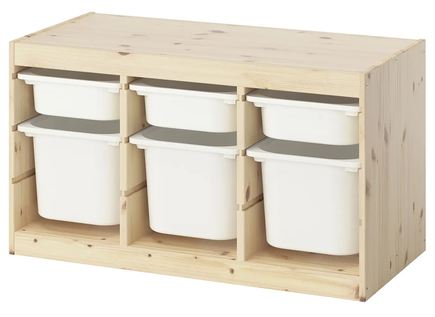 Etajera Ikea Trofast 6 cutii 93x44x52 (Pin/Alb)