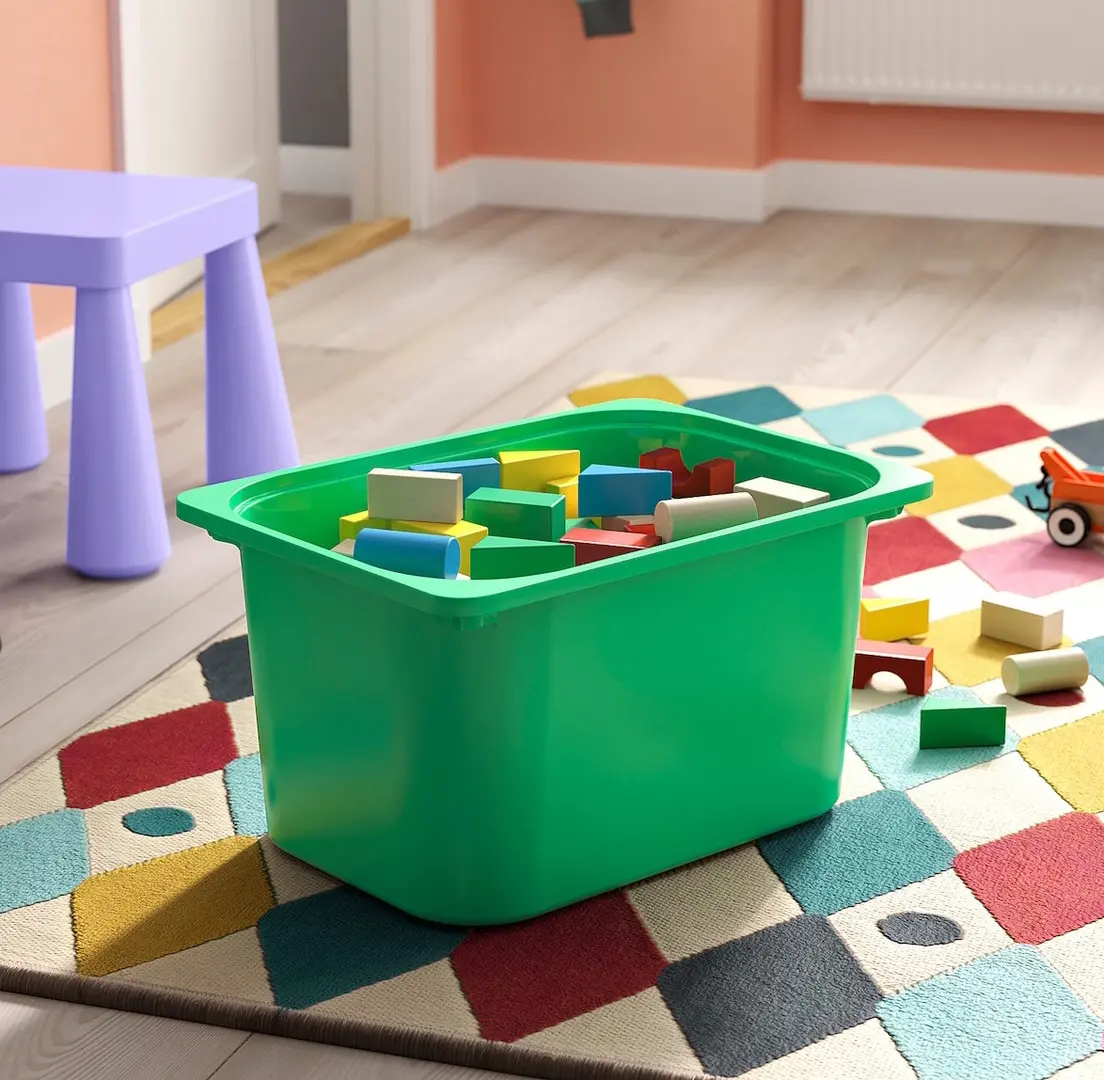 Etajera Ikea Trofast 6 cutii 93x44x52 (Pin/Portocaliu/Verde) - 5