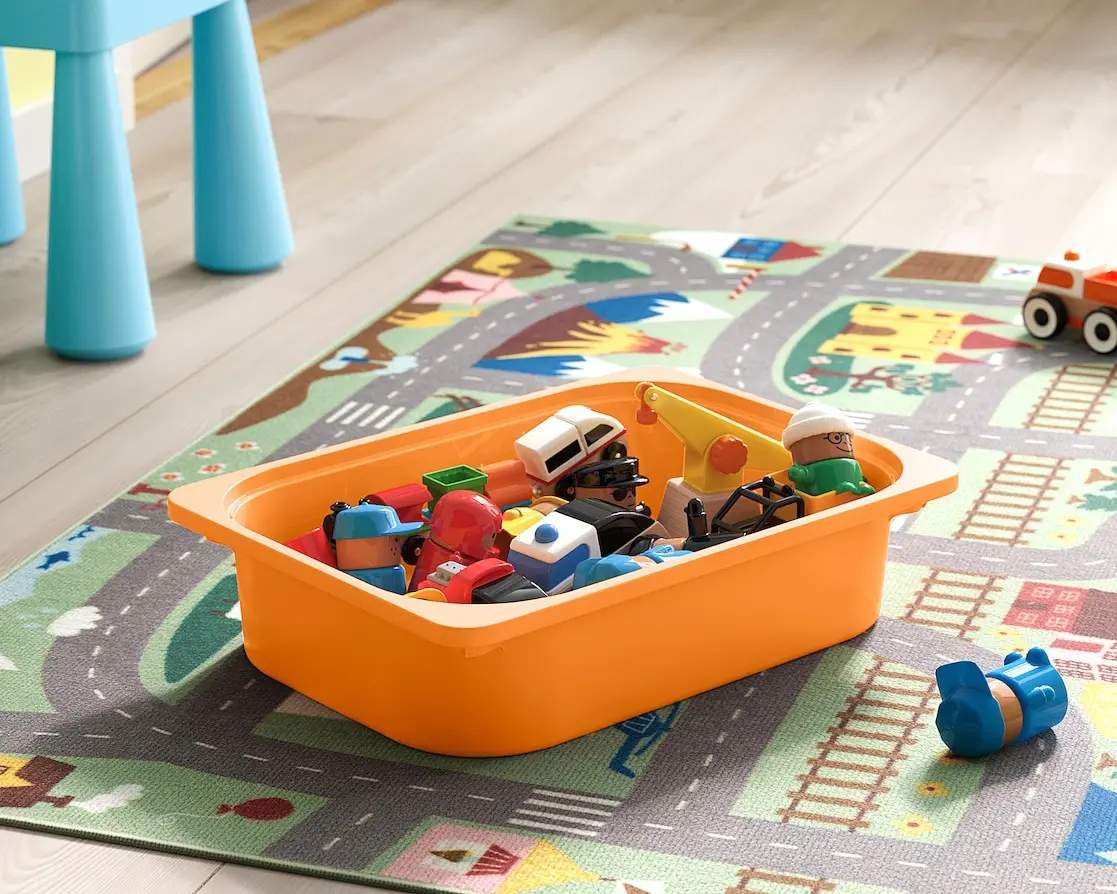 Etajera Ikea Trofast 6 cutii 93x44x52 (Pin/Portocaliu/Verde) - 6
