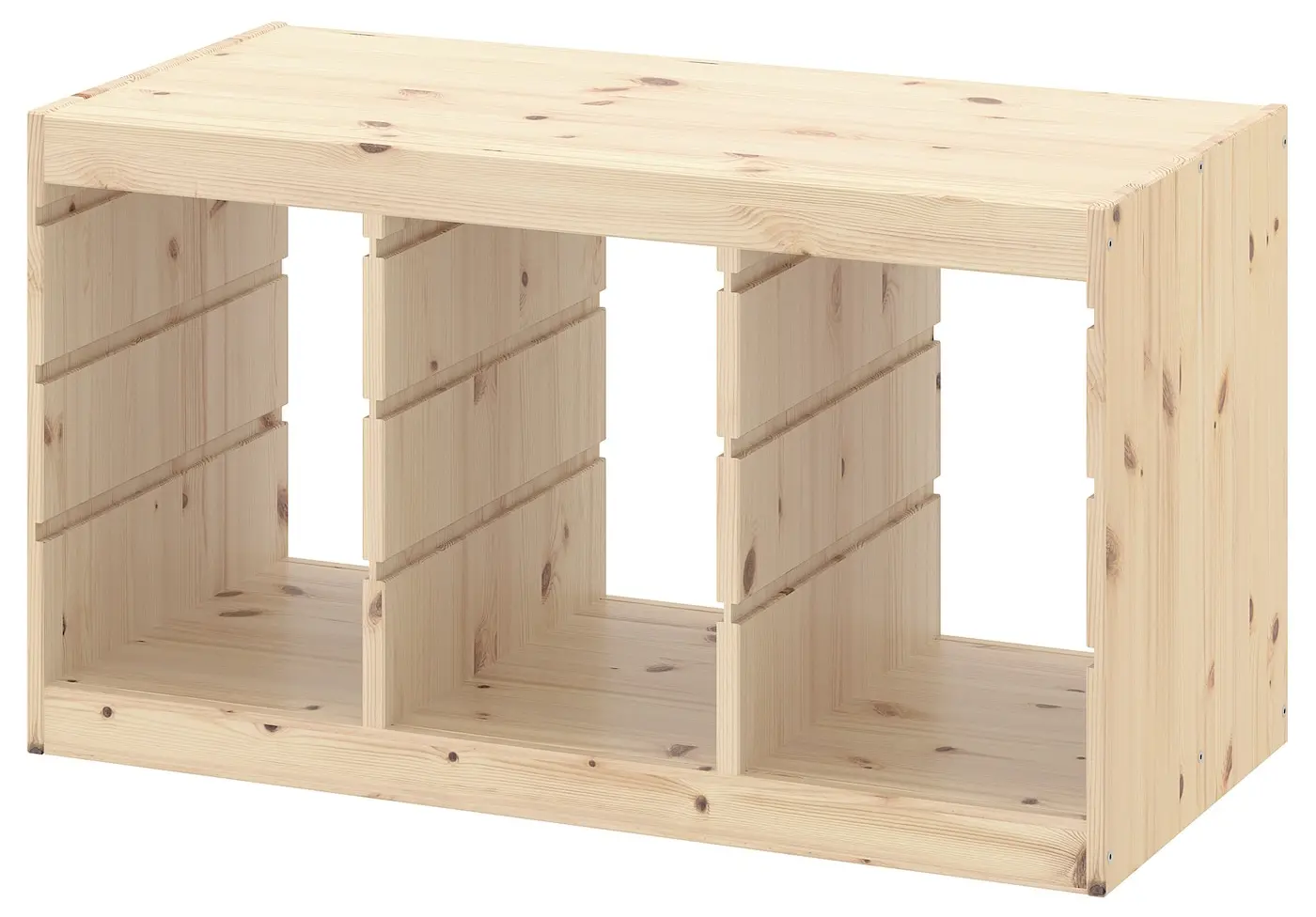 Etajera Ikea Trofast 6 cutii 93x44x52 (Pin/Verde deschis/Gri)