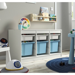 Стеллаж Ikea Trofast 6 контейнеров 99x44x56 (Белый/Голубой)