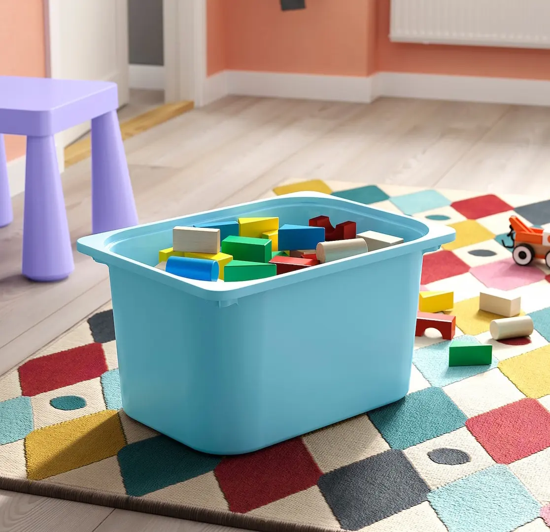 Стеллаж Ikea Trofast 6 контейнеров 99x44x56 (Белый/Голубой)