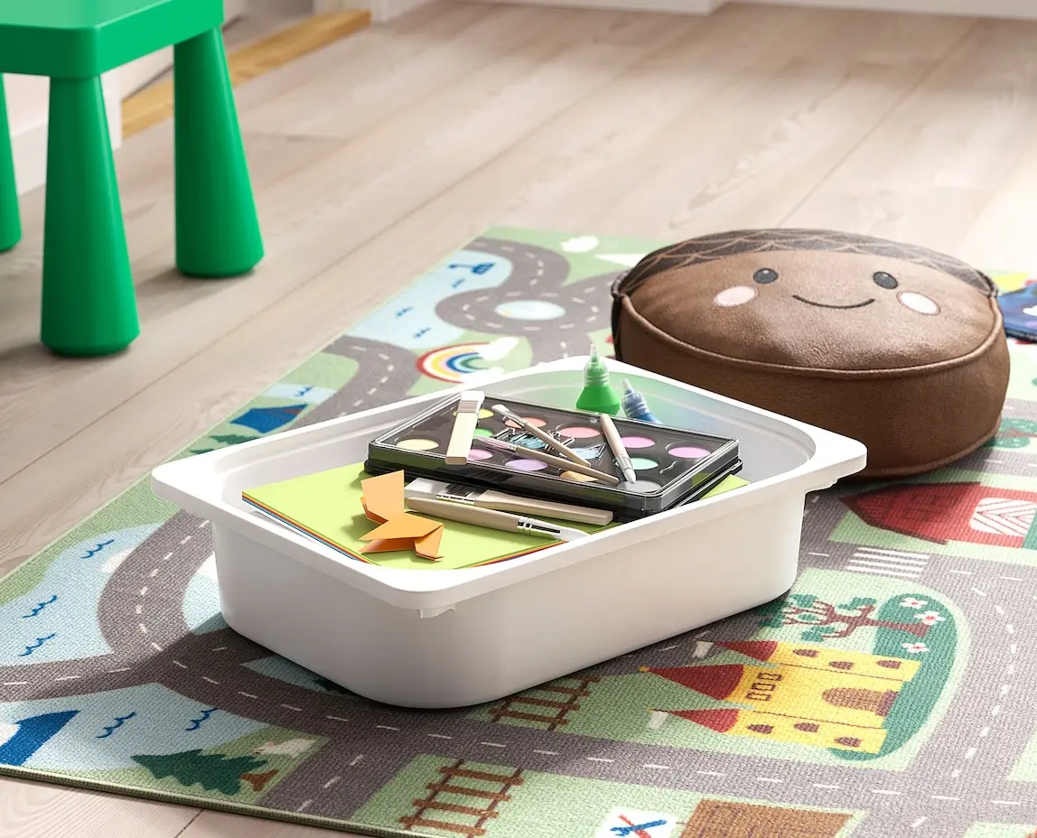 Стеллаж Ikea Trofast 6 контейнеров 99x44x56 (Белый/Голубой)