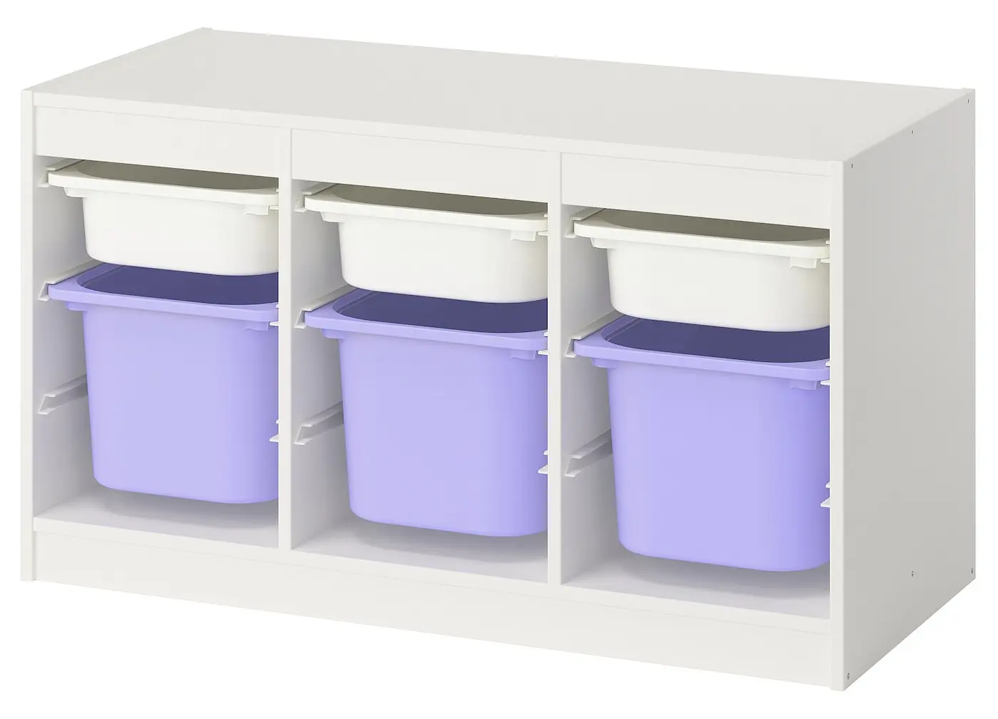 Etajera Ikea Trofast 6 cutii 99x44x56 (Alb/Lila)