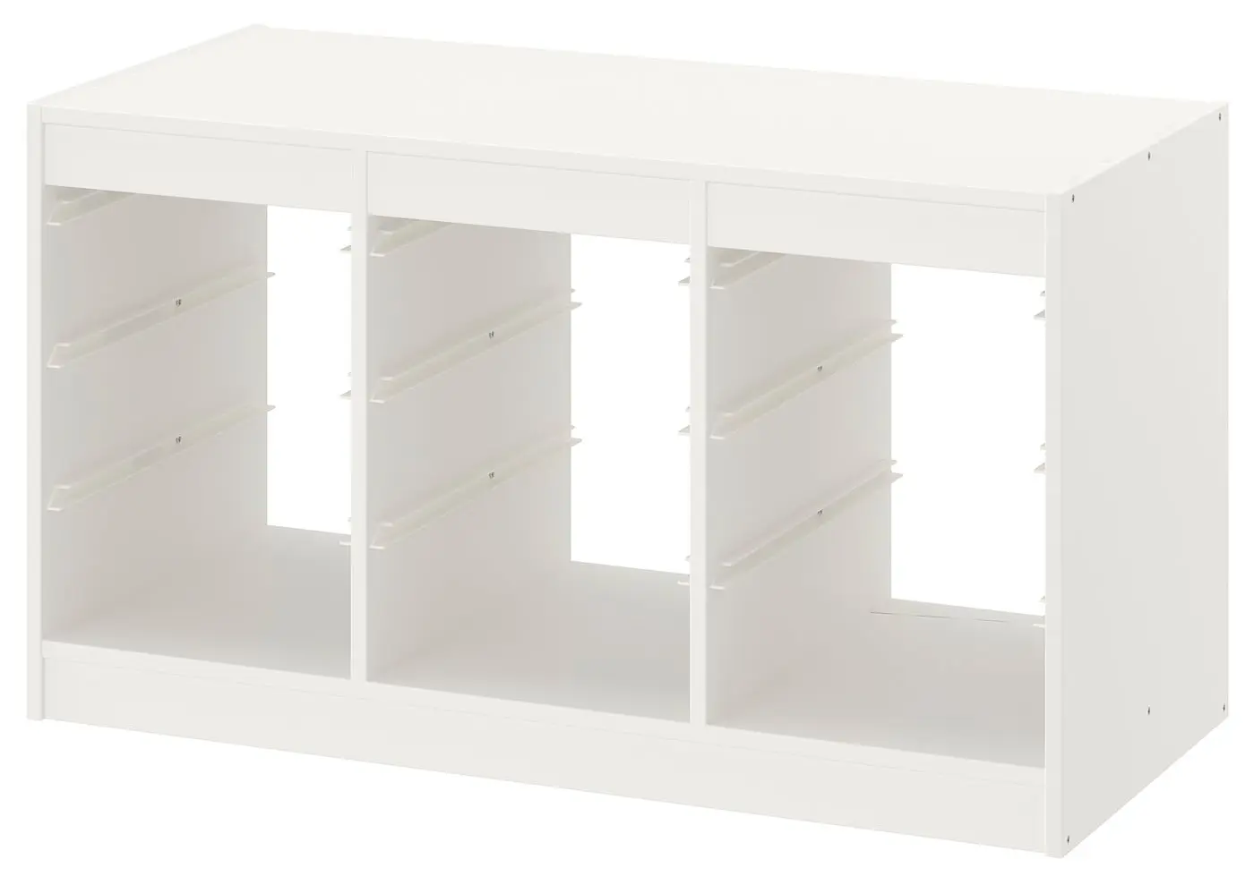 Стеллаж Ikea Trofast 6 контейнеров 99x44x56 (Белый/Оранжевый/Красный) - 3