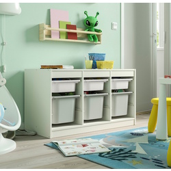 Etajera Ikea Trofast 6 cutii 99x44x56 (Alb/Gri)