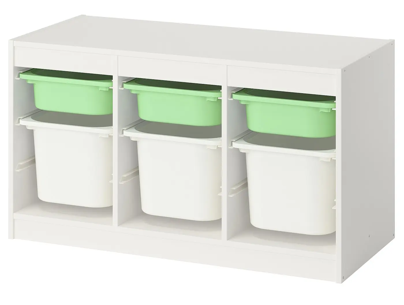 Стеллаж Ikea Trofast 6 контейнеров 99x44x56 (Белый/Светло-зеленый) - 2