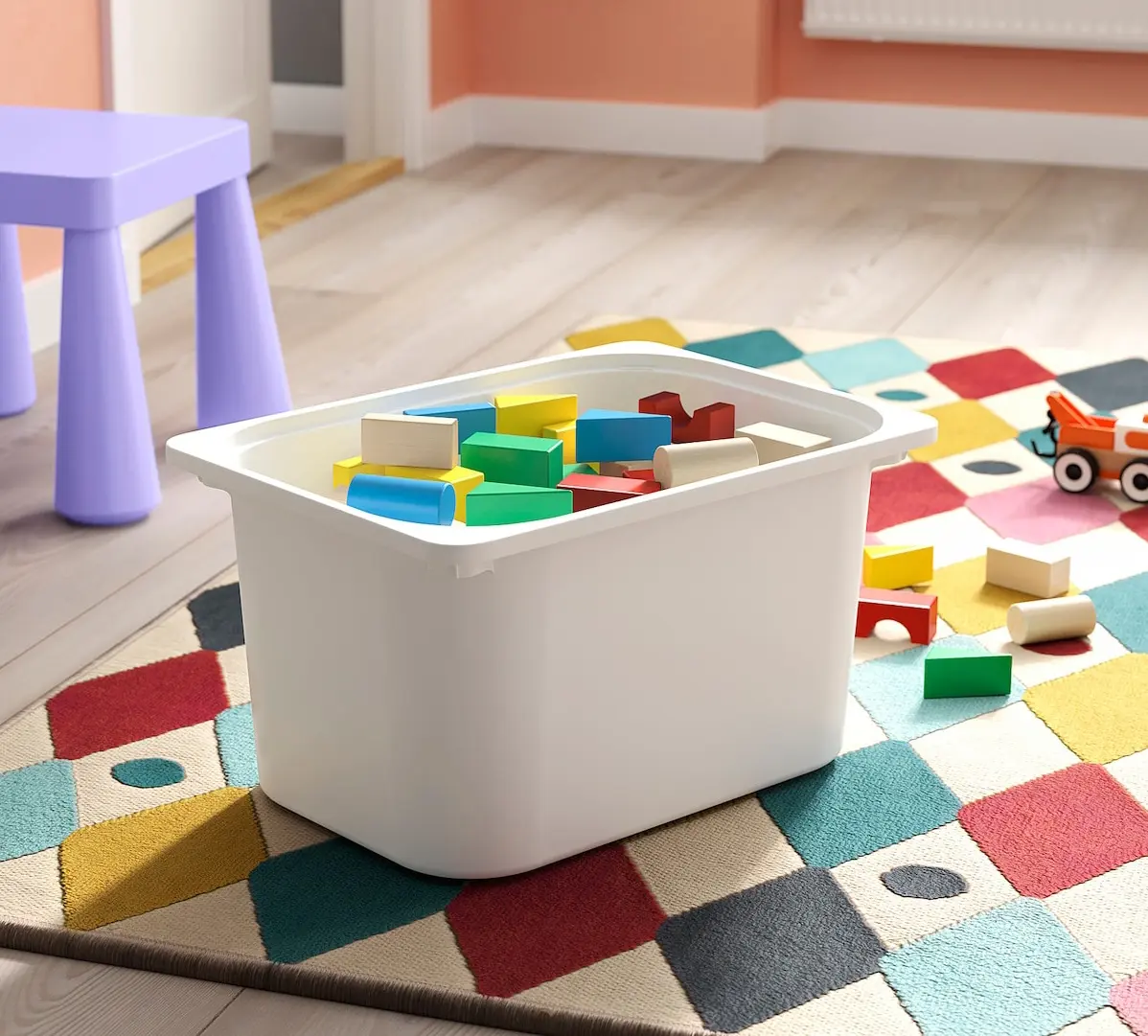Стеллаж Ikea Trofast 6 контейнеров 99x44x56 (Белый/Светло-зеленый) - 5