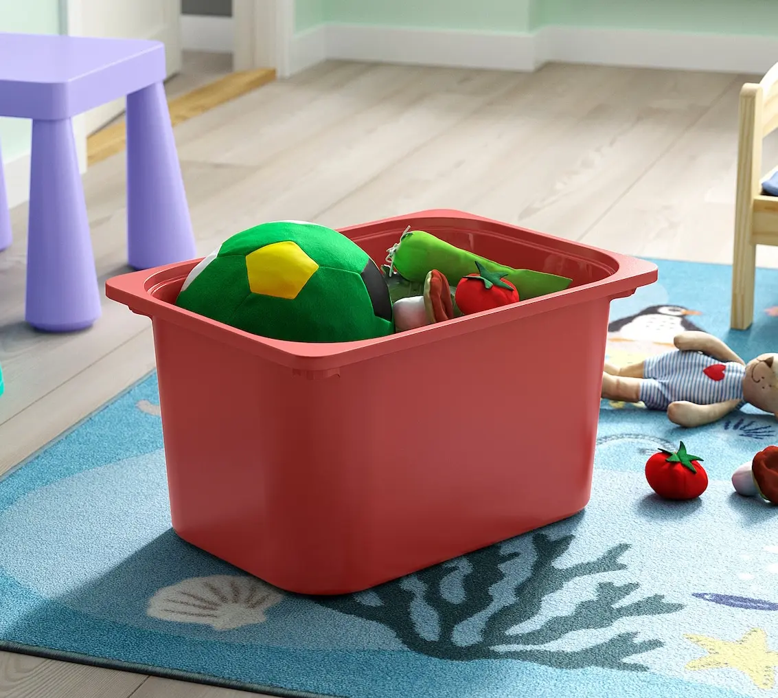 Etajera Ikea Trofast 6 cutii 99x44x94 (Alb/Bleu/Rosu)