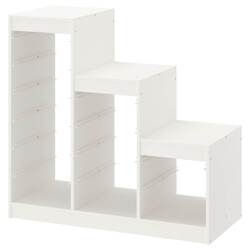 Etajera Ikea Trofast 6 cutii 99x44x94 (Alb/Rosu) Thumb