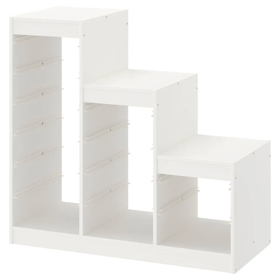 Etajera Ikea Trofast 6 cutii 99x44x94 (Alb/Rosu) - 3
