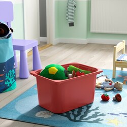 Etajera Ikea Trofast 6 cutii 99x44x94 (Alb/Rosu) Thumb