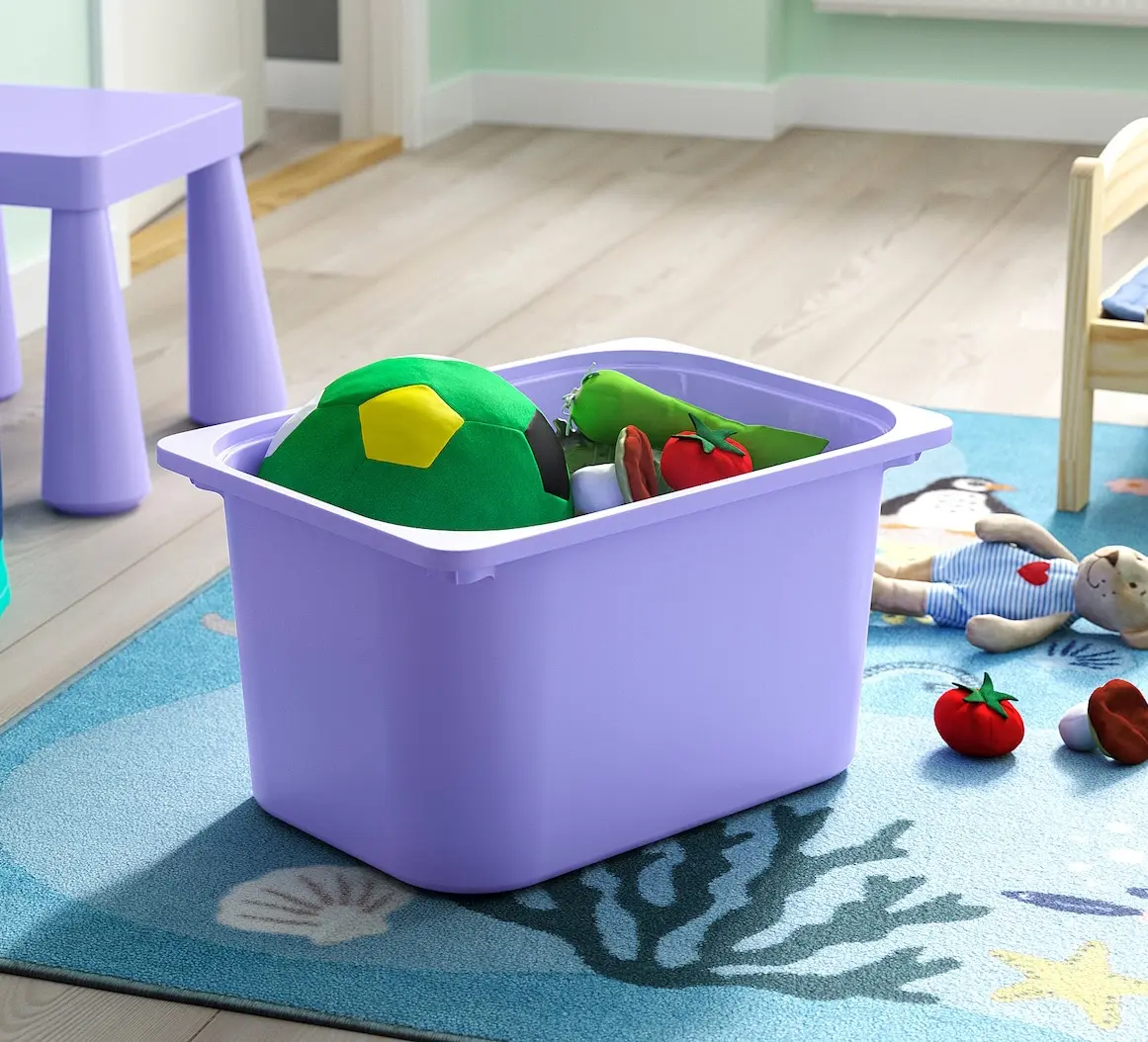 Etajera Ikea Trofast 6 cutii 99x44x94 (Alb/Lila)