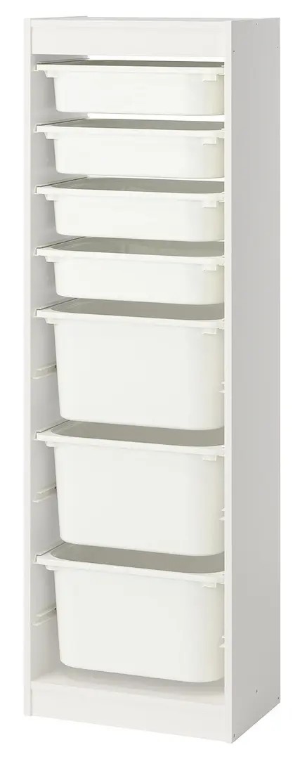 Etajera Ikea Trofast 7 cutii 46x30x145 (Alb)