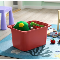 Стеллаж Ikea Trofast 7 контейнеров 46x30x145 (Белый/Красный) Thumb