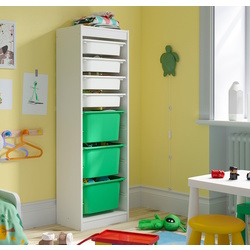 Etajera Ikea Trofast 7 cutii 46x30x145 (Alb/Verde)