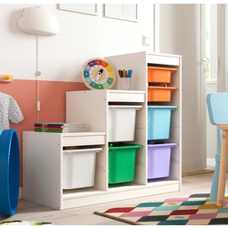 Etajera Ikea Trofast 7 cutii 99x44x94 (Alb/Multicolor)
