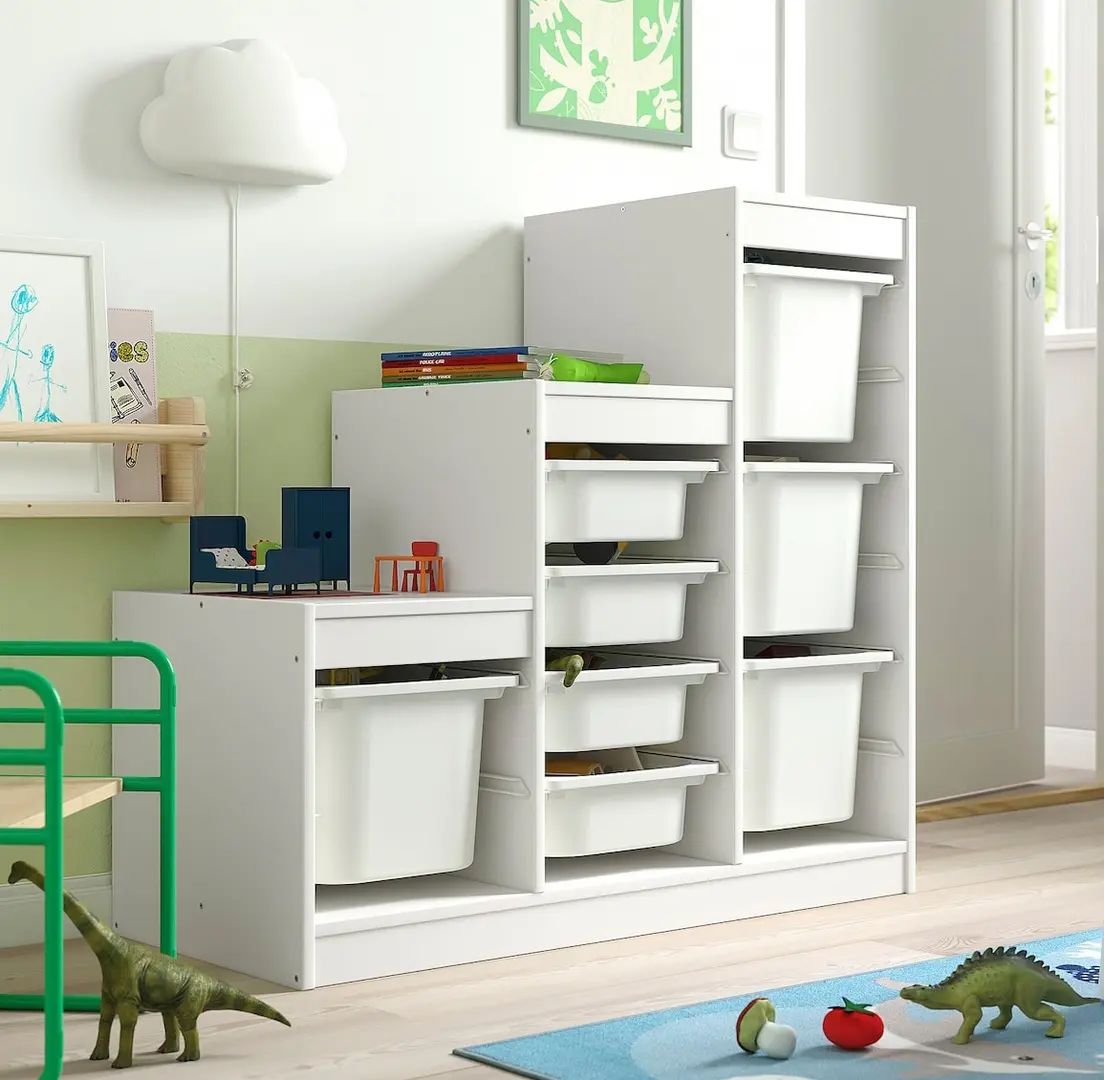 Etajera Ikea Trofast 8 cutii 99x44x94 (Alb)