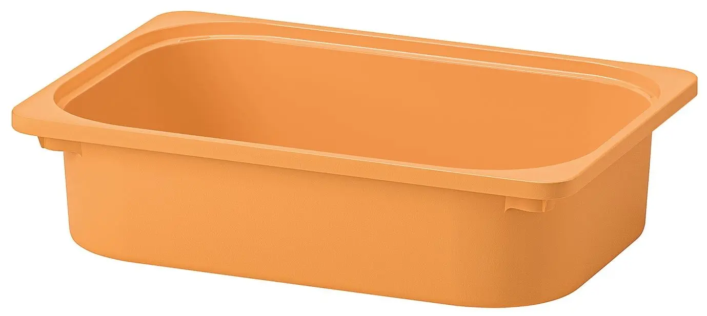 Etajera Ikea Trofast 9 containere 93x44x52 (Natural/Portocaliu-deschis)