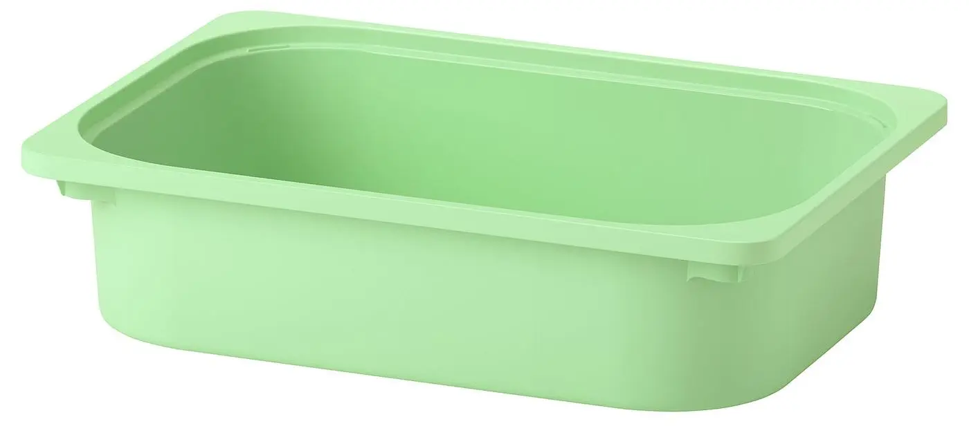 Etajera Ikea Trofast 9 containere 93x44x52 (Natural/ Verde-deschis)