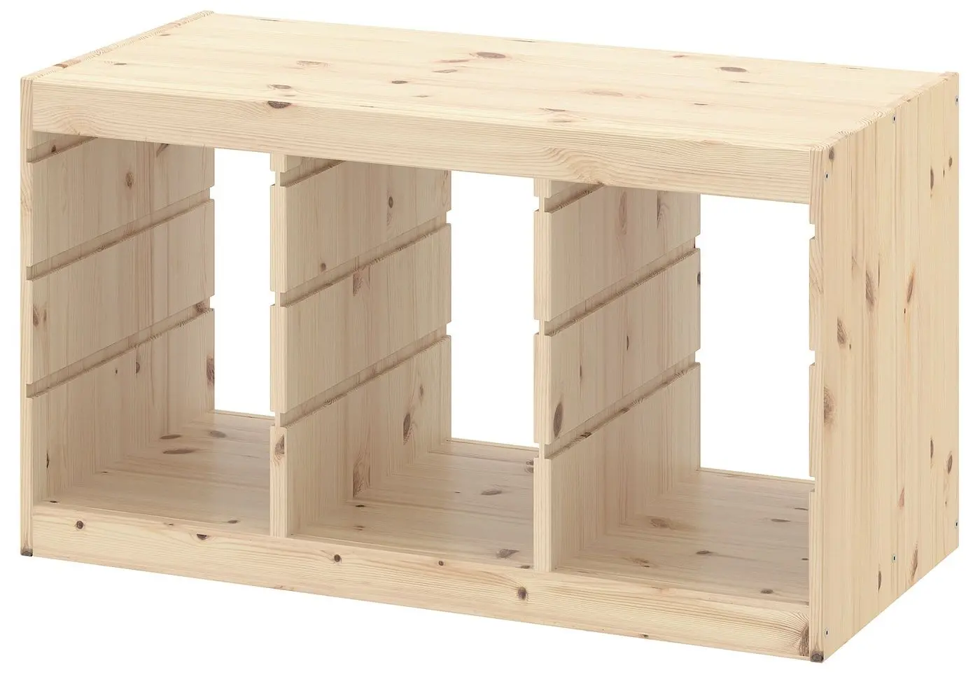 Etajera Ikea Trofast 9 containere 93x44x52 (Natural/ Verde-deschis)
