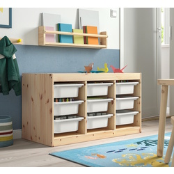 Etajera Ikea Trofast 9 cutii 93x44x52 (Pin/Alb)