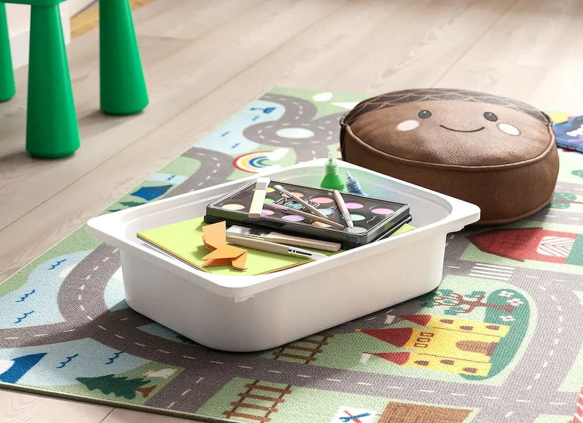 Etajera Ikea Trofast 9 cutii 93x44x52 (Pin/Alb)