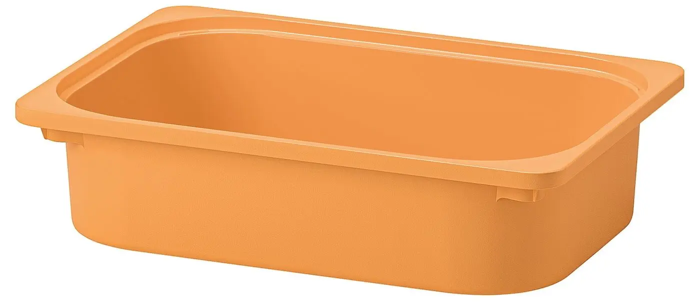 Etajera Ikea Trofast 9 containere 99x44x56 (Alb/Portocaliu-deschis)