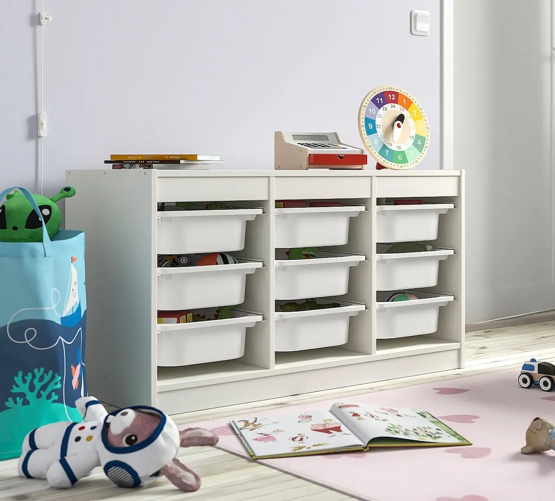Etajera Ikea Trofast 9 cutii 99x44x56 (Alb)