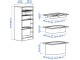 Стеллаж Ikea Trofast органайзер/3 контейнера 44x30x91 (Сосна/Серый/Белый)